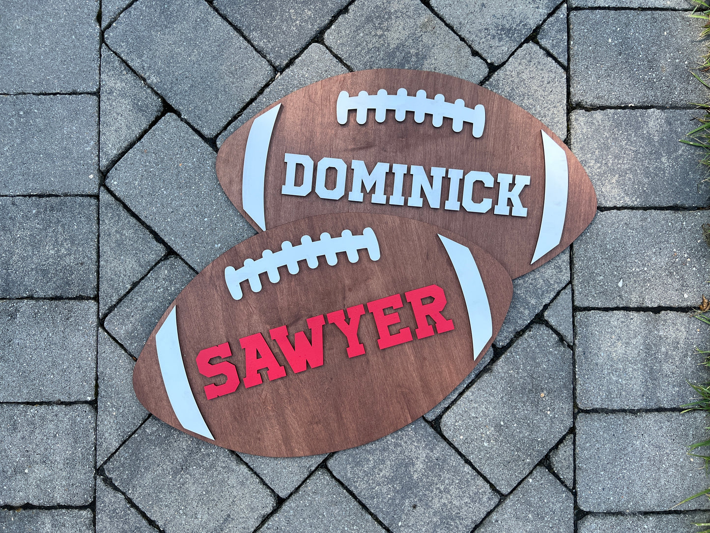 Handmade Custom Football Sign