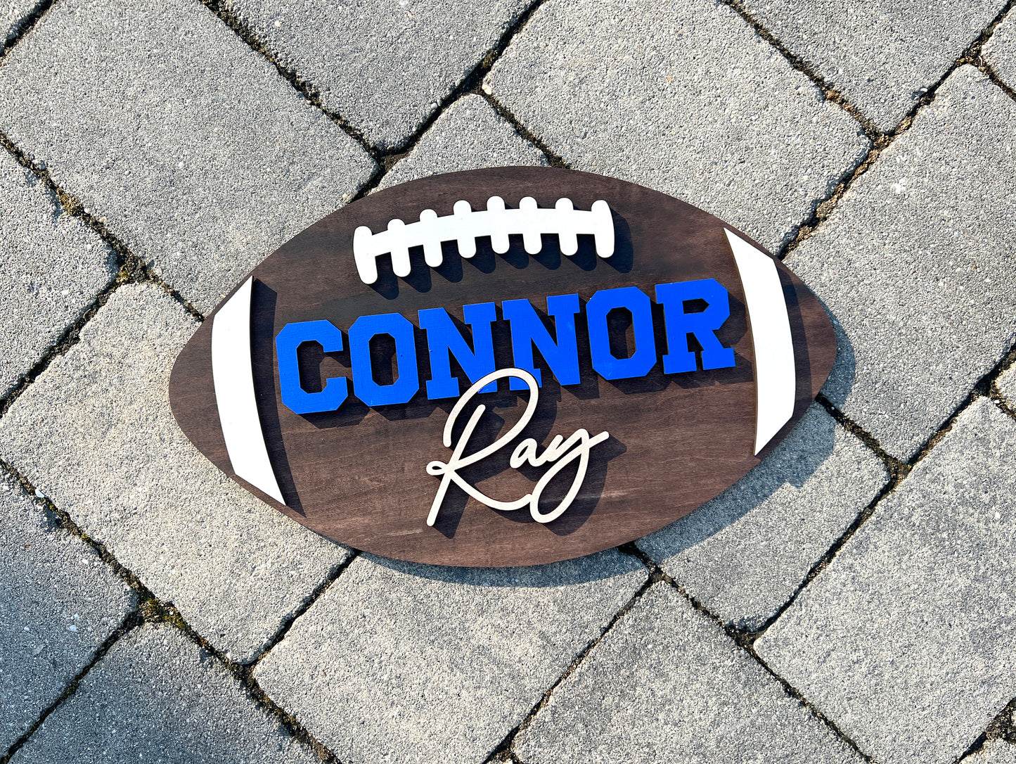 Handmade Custom Football Sign