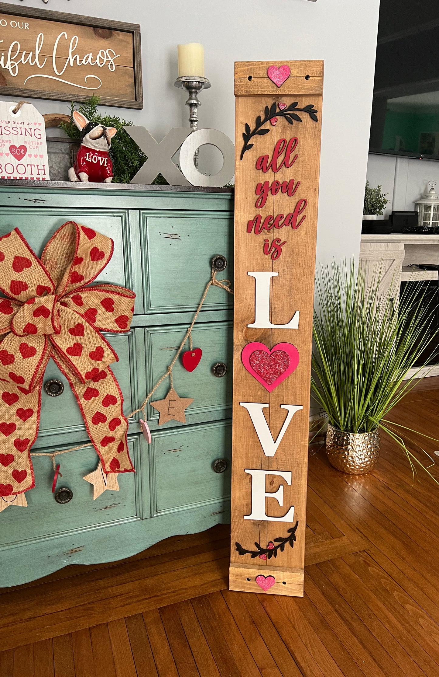 Holiday 3D Porch Leaner Reversible Sign