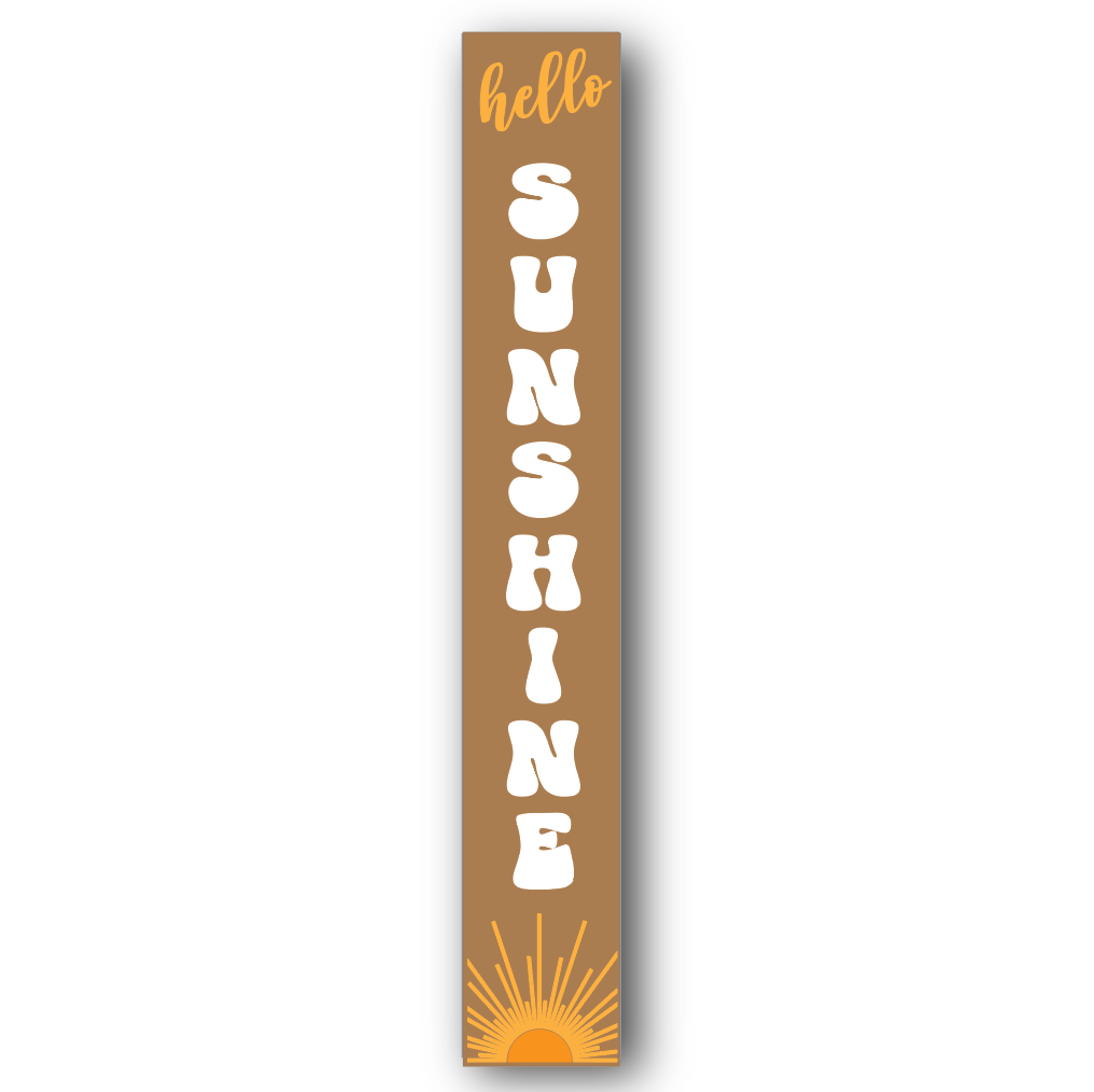 SUNSHINE 4 ft Tall 3D Wood Sign PROJECT Bakes Brewery 5-6-25