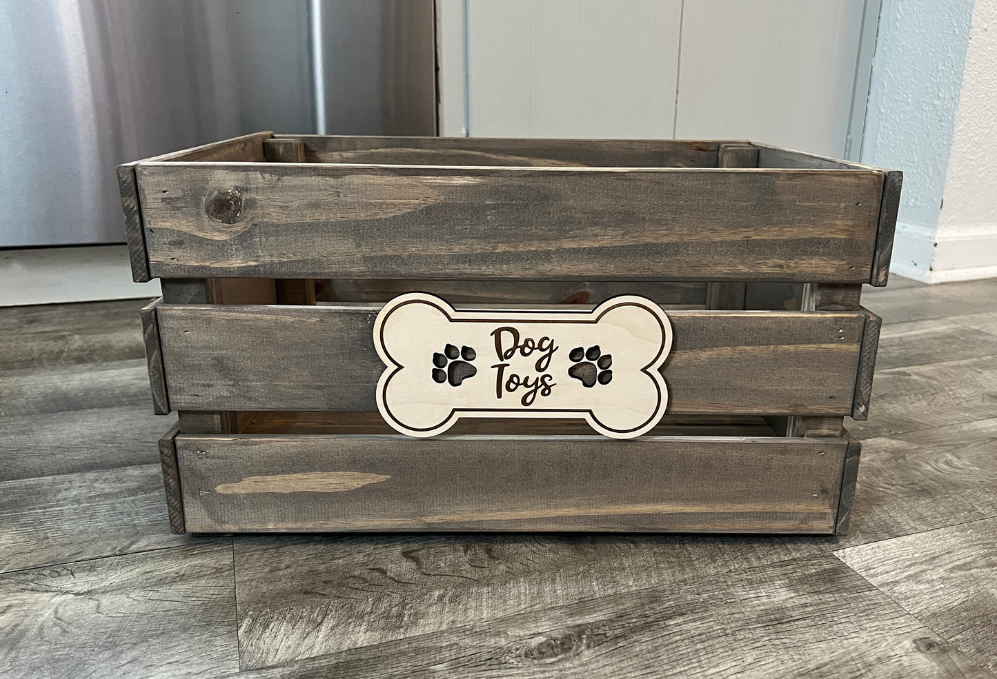 Personalized Wood Crate for Dog, Cat & Pet Storage