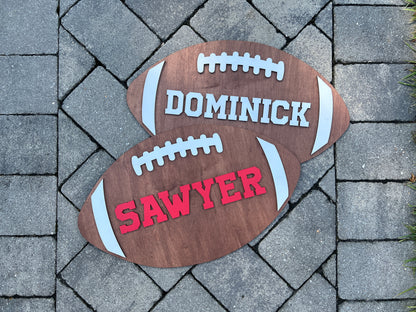 Handmade Custom Football Sign