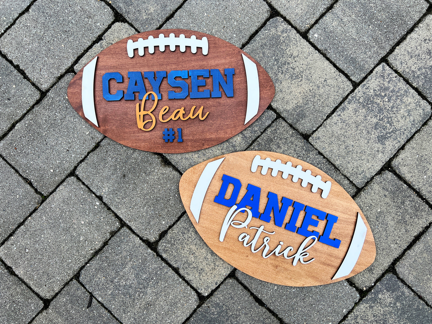 Handmade Custom Football Sign