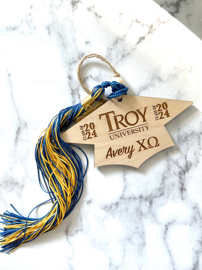 High School & College Graduation Personalized Wood Ornament