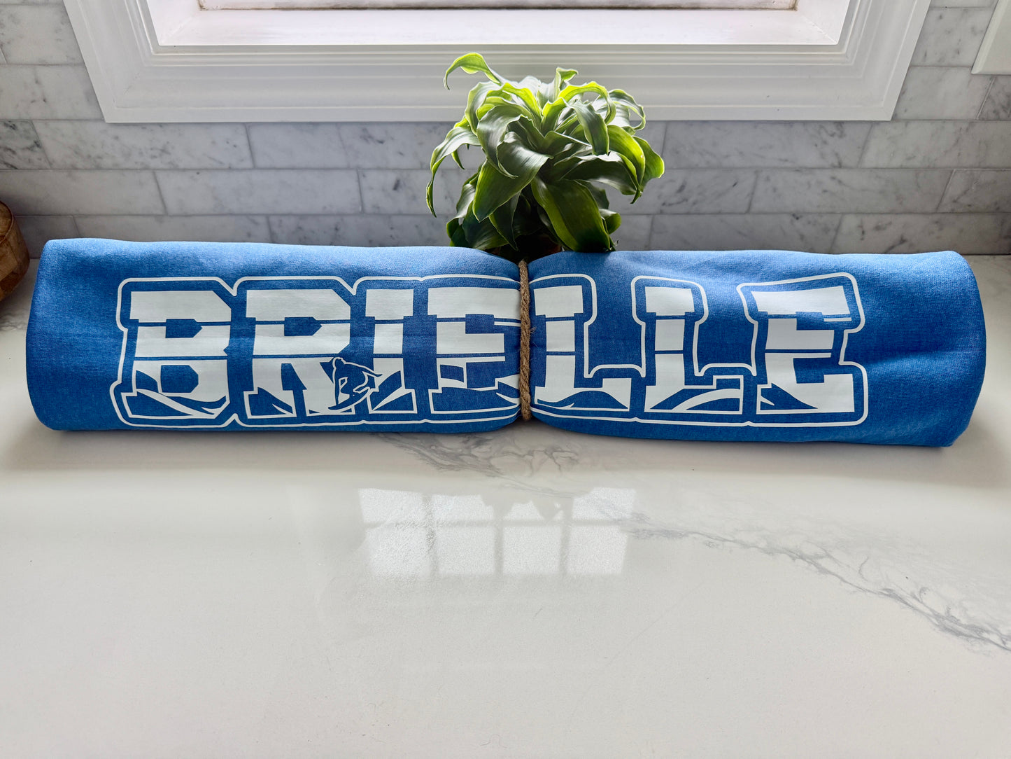 Super Soft 50 in x 60 in Jersey Cotton Blanket for Home, Beach, Dorm Room