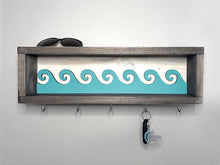 Large Beach Wave Key Holder Wallet and Sunglasses Organizer