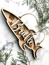 Customized Nautical Shark Ornament, Handmade, Personalized with Name