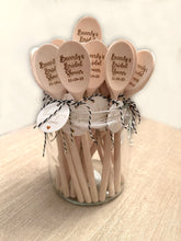 Engraved wood spoon for Bridal, Wedding or Baby Shower