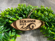 Personalized Surfboard, Beach Custom Ornament for Christmas or the Holidays