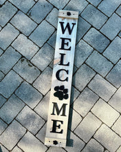 Welcome 3D Sign for Dog or Cat Lovers! Large 4 foot farmhouse style welcome sign for entryway or doorstep
