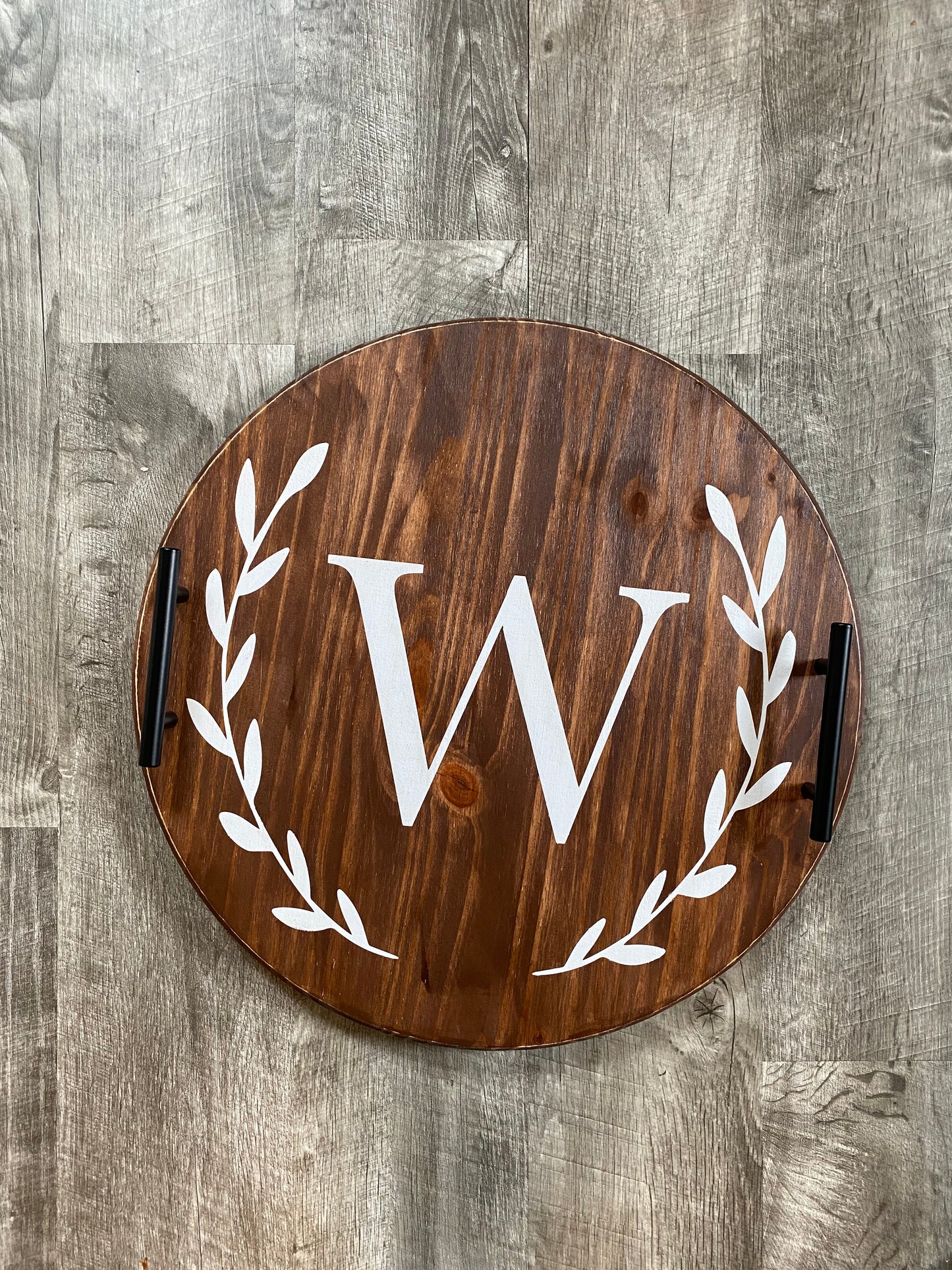 Custom Initial or Logo Wine Tray