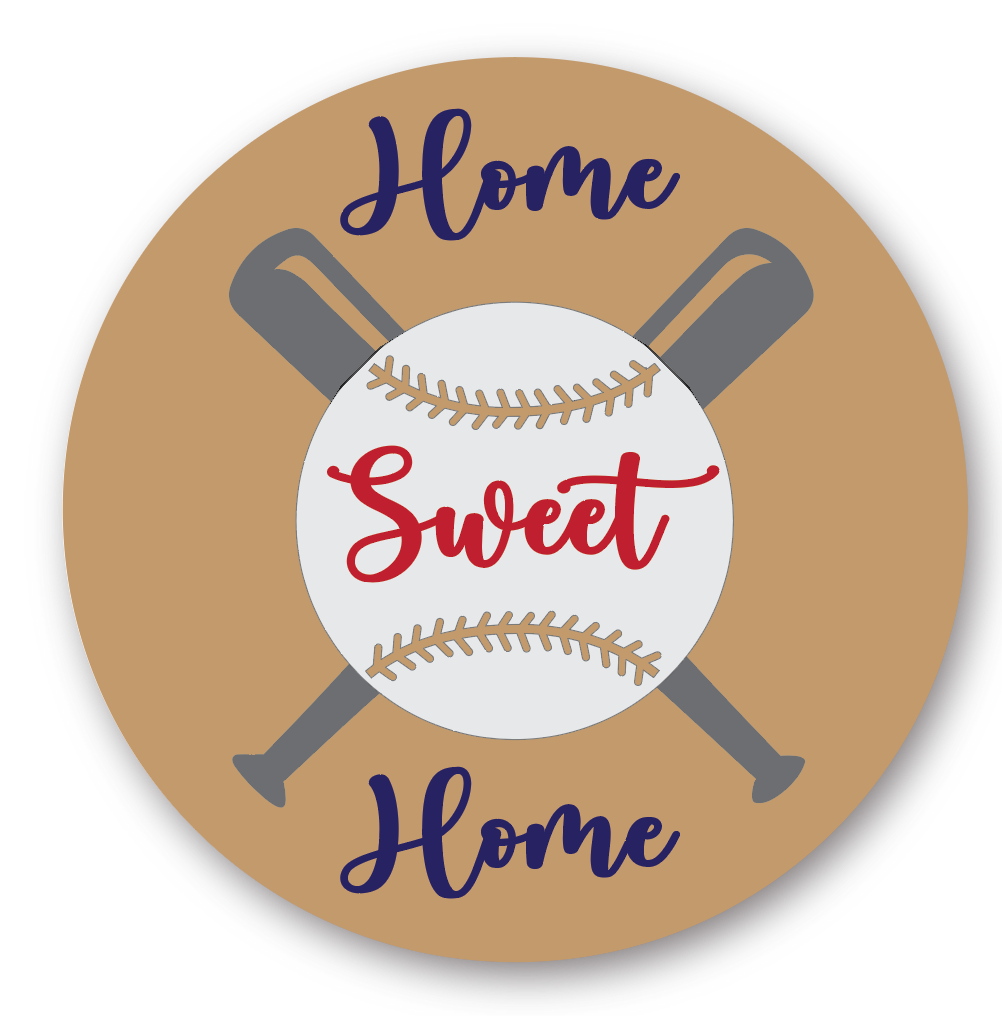 BASEBALL BAT 16 inch round 3D Wood Sign PROJECT Bakes Brewery 5-6-25