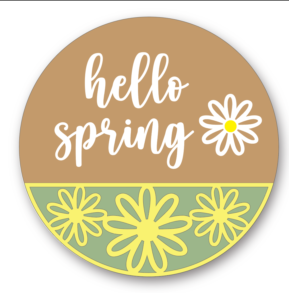 SPRING FLOWERS 16 inch round 3D Wood Sign PROJECT Bakes Brewery 5-6-25
