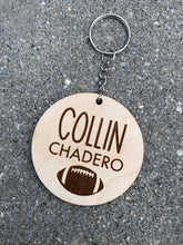 Laser engraved Backpack Tag, Customized for Childs Name, Personalized with Sports or Icon