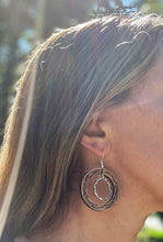 Handmade Round circle wood earrings