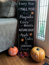 Fall/Winter Reversible Sign, 3 feet tall, Great for Porch Leaner, Outdoor Entryway or Inside Rustic Decor