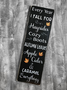 Fall/Winter Reversible Sign, 3 feet tall, Great for Porch Leaner, Outdoor Entryway or Inside Rustic Decor