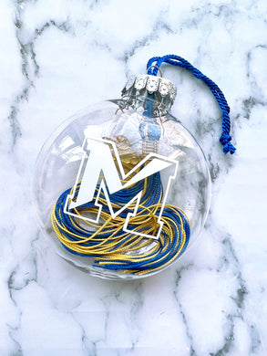 Personalized Graduation tassel keepsake ornament, gift for grads (tassel not included)