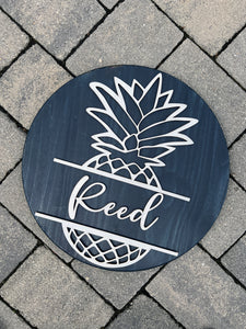 Pineapple Custom 3D Sign with Name