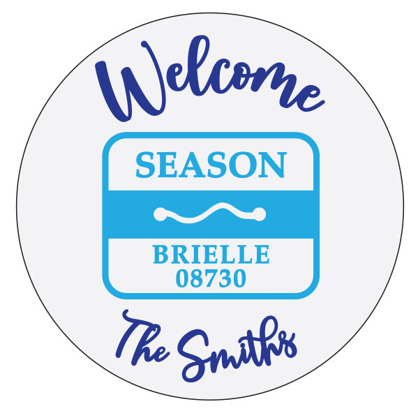 Welcome Season Beach Badge Sign - PROJECT
