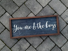 You, Me and The Boys, Large Farmhouse Rustic Sign, 3D Letter and Hand painted, Giant Family Sign for Living Room, Bedroom, Home Decor