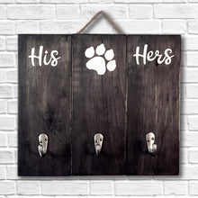 Key and Dog Leash holder, his and hers or custom saying.