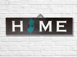 HOME custom personalized state sign with heart, show love for your state!