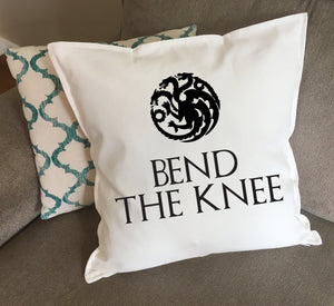 Personalized GOT, Game of Thrones, wolf pillow, dragon bend the knee, lannister lion, Arya decorative pillow, housewarming gift, customized