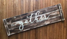 Gather large 3 foot sign, perfect for family room or dining room, rustic, farmhouse style