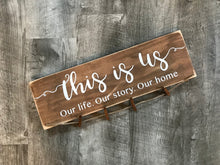 This Is Us photo holder, Rustic farmhouse look wood sign, Great gift for family or wedding present