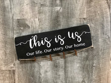 This Is Us photo holder, Rustic farmhouse look wood sign, Great gift for family or wedding present