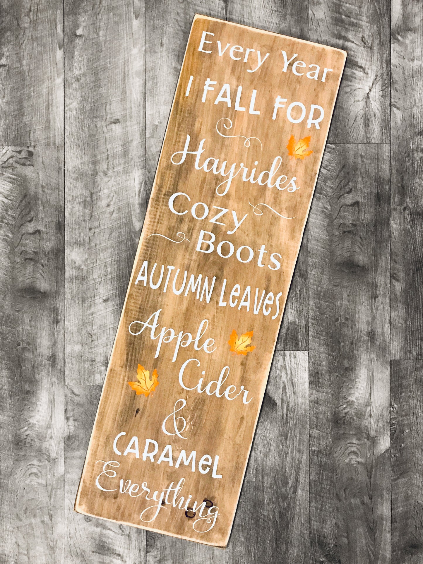 Reversible Winter & Fall Indoor/Outdoor Wood Hand Painted Sign, Holiday, Pumpkins, Bonfires, Smores, Snowflakes, Mittens and Hot chocolate!