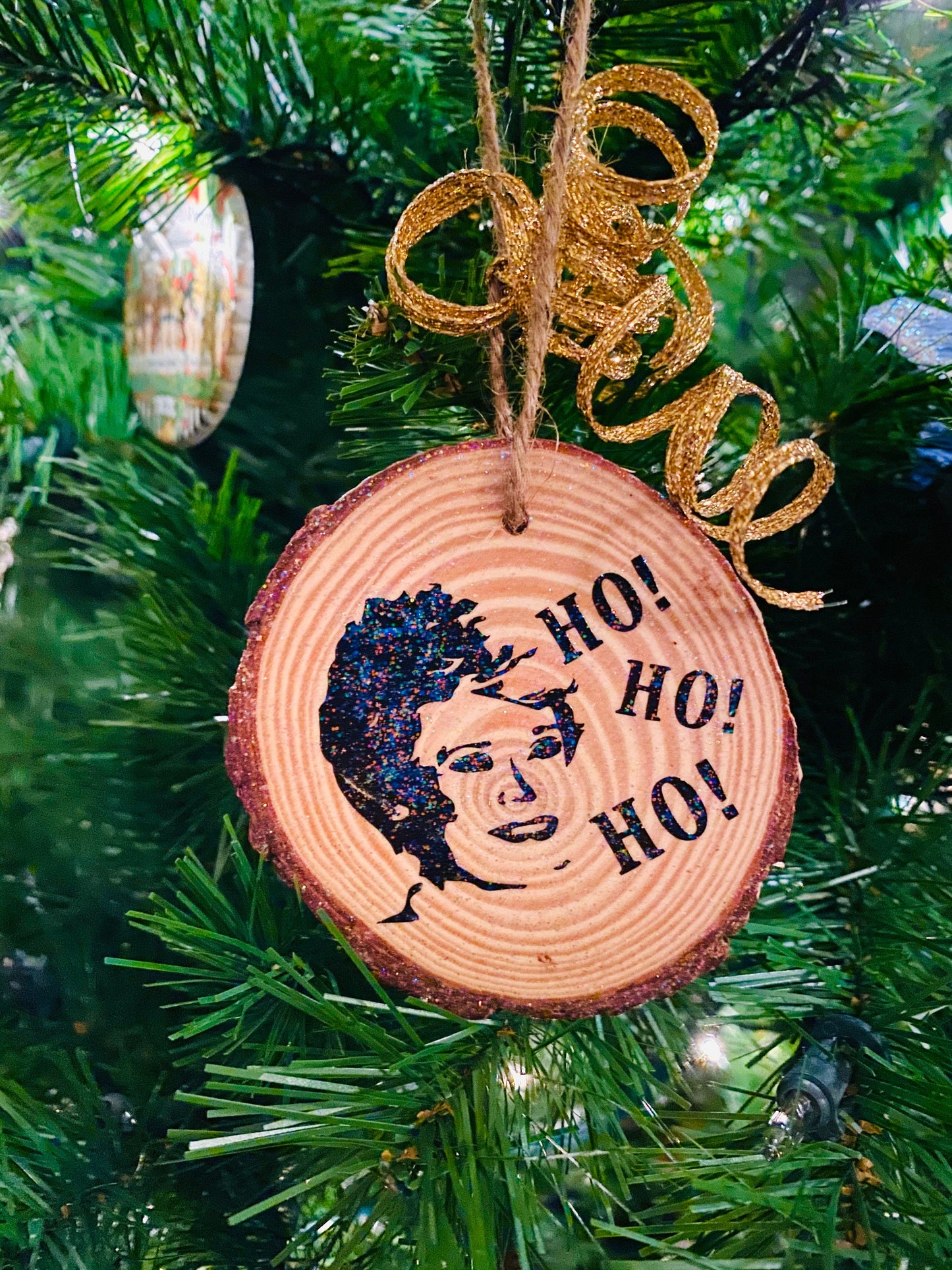 Golden girls wood Christmas tree ornaments, holiday gift, 90's tv show, shady pines, thank you for being a friend! Blanche!
