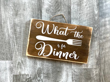 What the Fork is for Dinner! Farmhouse Wood Sign perfect for kitchen or dining area